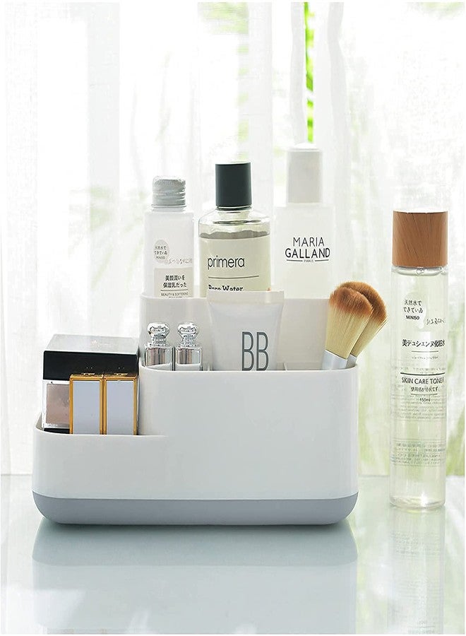 VDHJA 5 Compartment Kitchen and Bathroom Organizer Storage Shelf Soap, Cosmetics, Toiletry, and Toothbrush Holder Stand for Wash Basin (Multi Color) - Image 4